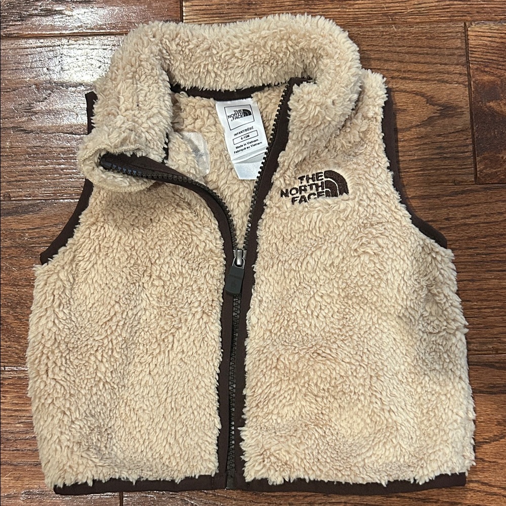 The North Face Kids Cream Sherpa Fleece Vest